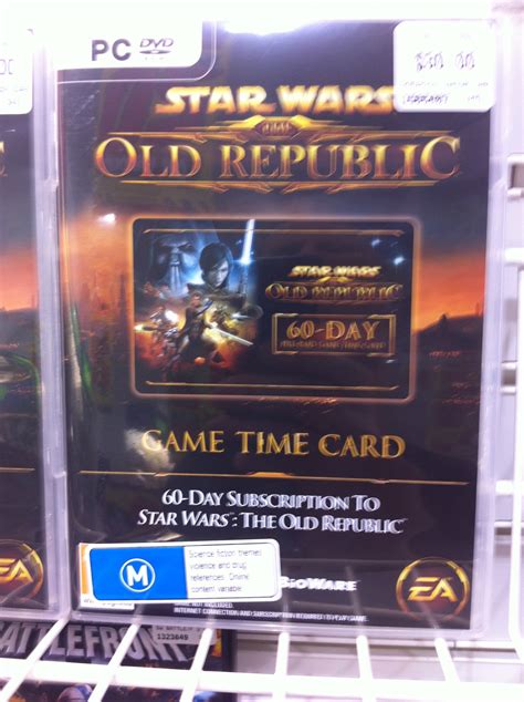swtor subscription card|swtor game time card walmart.
